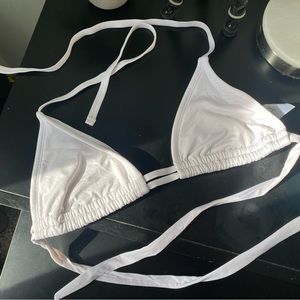 Womens White bathsuit top size small